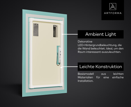 Badspiegel mit Beleuchtung LED L77 #3