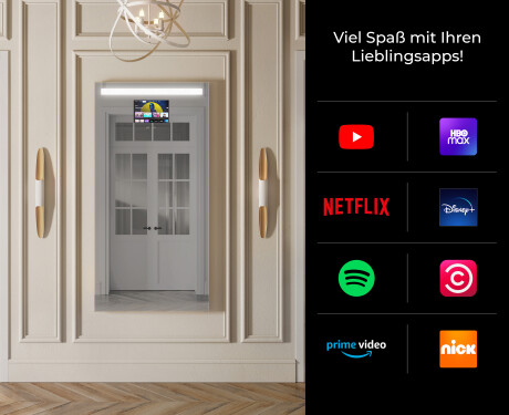 Großer Wandspiegel mit LED Beleuchtung L12 #2