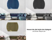 Abgerundet dekorativer spiegel Flur modern L177 #10