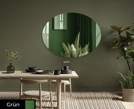 Oval dekorativer spiegel Flur modern L178