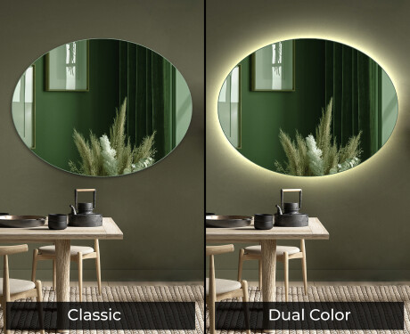 Oval dekorativer spiegel Flur modern L178 #9