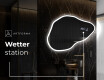 Unregelmäßiger asymmetrischer Spiegel mit LED Beleuchtung P222 #6