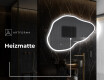 Unregelmäßiger asymmetrischer Spiegel mit LED Beleuchtung P222 #8