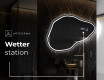 Unregelmäßiger asymmetrischer Spiegel mit LED Beleuchtung P223 #8