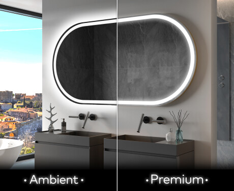 Badspiegel mit LED Beleuchtung L230