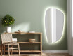 Unregelmäßiger asymmetrischer Spiegel mit LED Beleuchtung I221 #2
