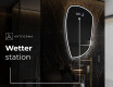 Unregelmäßiger asymmetrischer Spiegel mit LED Beleuchtung I223 #7