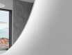 Unregelmäßiger asymmetrischer Spiegel mit LED Beleuchtung Y221 #2