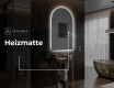 Unregelmäßiger asymmetrischer Spiegel mit LED Beleuchtung Y221 #8