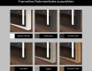 Spiegel mit Rahmen und LED Industrial Beleuchtung FrameLine L02 #2