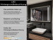 Spiegel mit Rahmen und LED Industrial Beleuchtung FrameLine L02 #4
