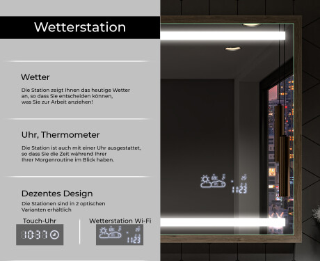 Spiegel mit Rahmen und LED Industrial Beleuchtung FrameLine L09 #8