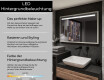 Spiegel mit Rahmen und LED Industrial Beleuchtung FrameLine L12 #4