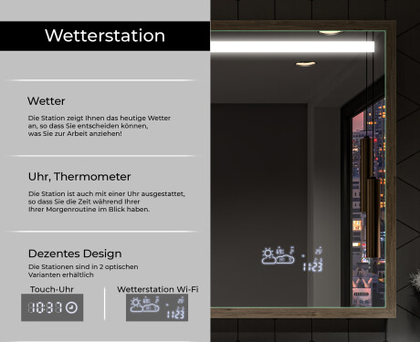 Spiegel mit Rahmen und LED Industrial Beleuchtung FrameLine L12 #8