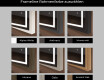 Spiegel mit Rahmen und LED Industrial Beleuchtung FrameLine L15 #2
