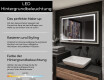 Spiegel mit Rahmen und LED Industrial Beleuchtung FrameLine L15 #4