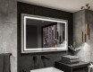 Spiegel mit Rahmen und LED Industrial Beleuchtung FrameLine L49 #12