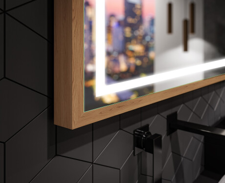 Spiegel mit Rahmen und LED Industrial Beleuchtung FrameLine L49 #3