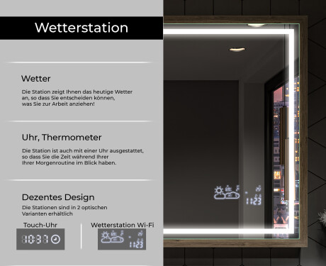 Spiegel mit Rahmen und LED Industrial Beleuchtung FrameLine L49 #8