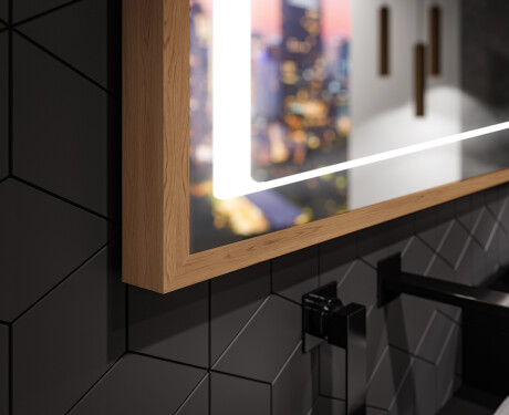 Spiegel mit Rahmen und LED Industrial Beleuchtung FrameLine L61 #3