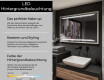Spiegel mit Rahmen und LED Industrial Beleuchtung FrameLine L75 #4