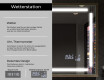 Spiegel mit Rahmen und LED Industrial Beleuchtung FrameLine L124 #8
