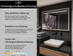 Spiegel mit Rahmen und LED Industrial Beleuchtung FrameLine L128 #4