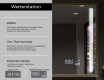 Spiegel mit Rahmen und LED Industrial Beleuchtung FrameLine L131 #8