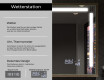 Spiegel mit Rahmen und LED Industrial Beleuchtung FrameLine L134 #8