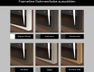 Spiegel mit Rahmen und LED Industrial Beleuchtung FrameLine L135 #2