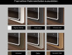 Spiegel mit Rahmen und LED Industrial Beleuchtung FrameLine L137 #2