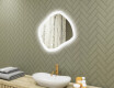 Badezimmerspiegel mit Beleuchtung, Dual-Farbtemperatur, Touch-Schalter, Heizmatte
