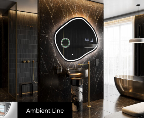 Wandspiegel Beleuchtet unregelmäßige Form R223