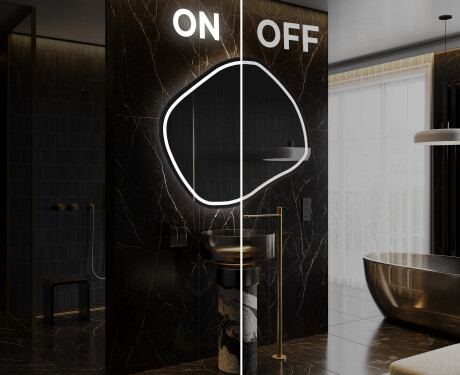 Wandspiegel Beleuchtet unregelmäßige Form R223 #3