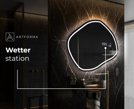 Wandspiegel Beleuchtet unregelmäßige Form R223 #7