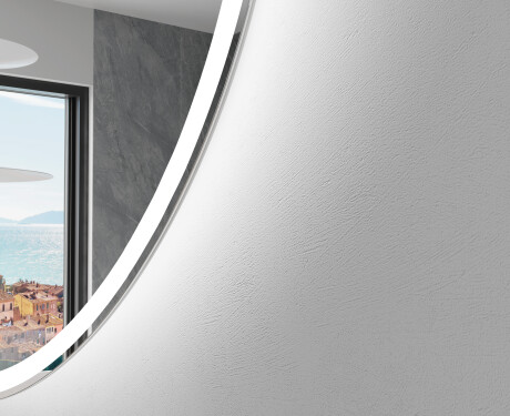 Unregelmäßiger asymmetrischer Spiegel mit LED Beleuchtung SF222 #2
