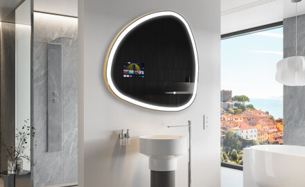 Unregelmäßiger SmartSpiegel mit LED Beleuchtung SMART J222 Google