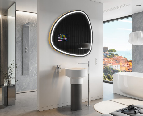 Unregelmäßiger SmartSpiegel mit LED Beleuchtung SMART J223 Google #9