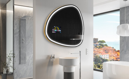 Unregelmäßiger SmartSpiegel mit LED Beleuchtung SMART J223 Google