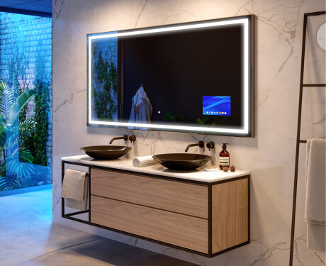 Smarter Spiegel mit LED Beleuchtung L49 Apple #9