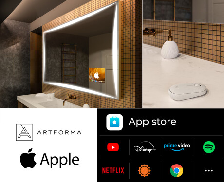 Badspiegel mit LED L77 SMART Apple #2