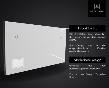 Badspiegel mit LED L77 SMART Apple #5