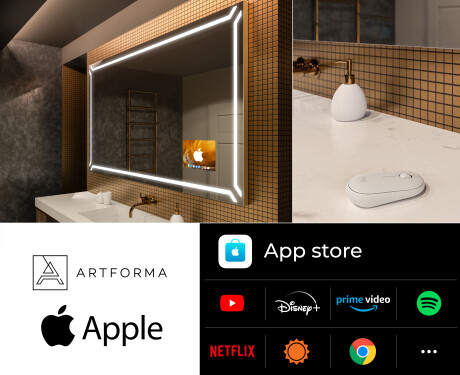Badspiegel mit LED L129 SMART Apple #2
