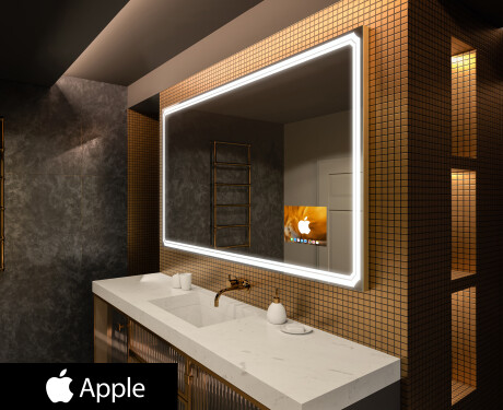 Smart Spiegel LED Badspiegel L136 Apple