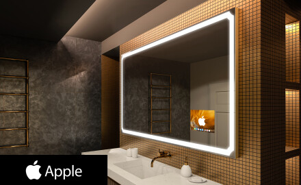 Smarter Spiegel mit LED Beleuchtung L138 Apple