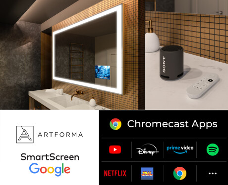 Badezimmerspiegel Smart Google mit Licht LED L01 #4