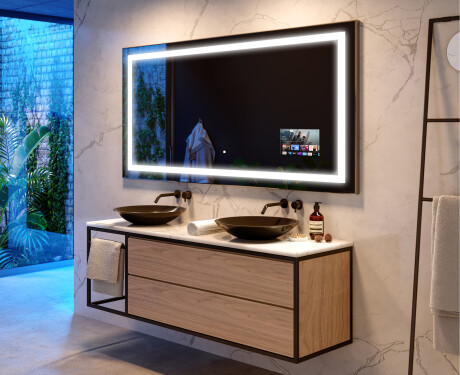 Smart Google Rechteckig Badspiegel mit LED Beleuchtung L15 #10