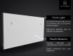 Smart Google Rechteckig Badspiegel mit LED Beleuchtung L15 #11