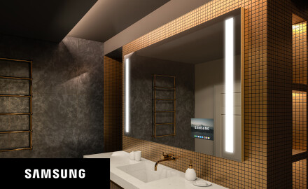 Smart Spiegel LED Badspiegel L02 Samsung