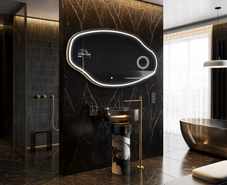 Unregelmäßiger SmartSpiegel mit LED Beleuchtung SMART O223 Google #8